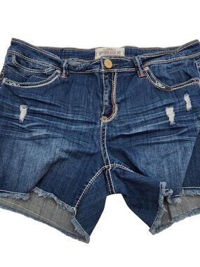 Hydraulic Jean Shorts Womens size 20 thick stitching